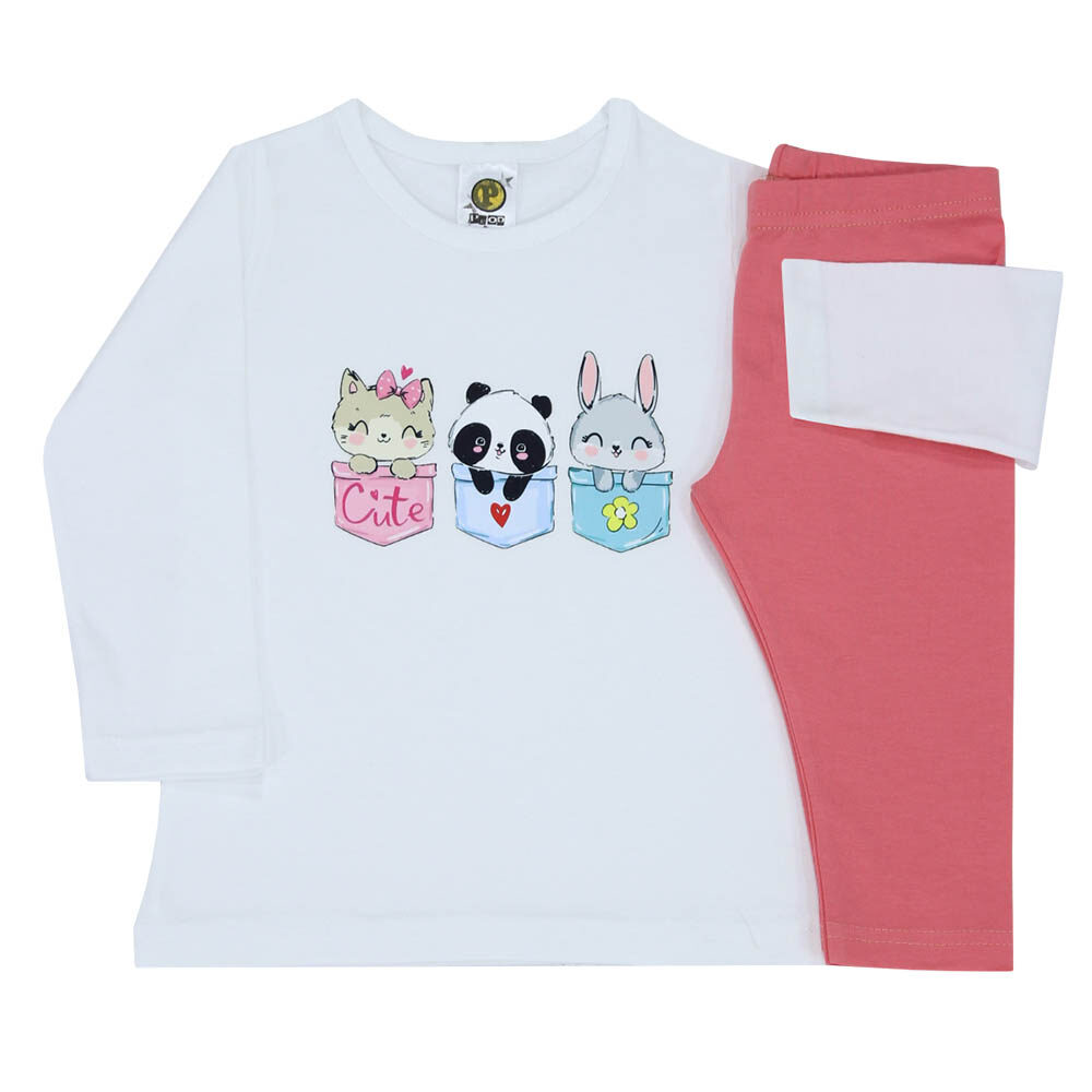 Σετ βρεφικό κορίτσι 6730120/695 Άσπρο