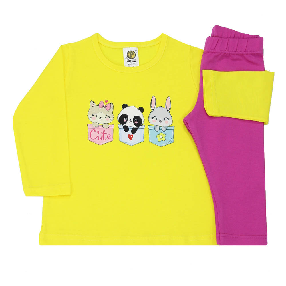 Σετ βρεφικό κορίτσι 6730120/695 Κίτρινο