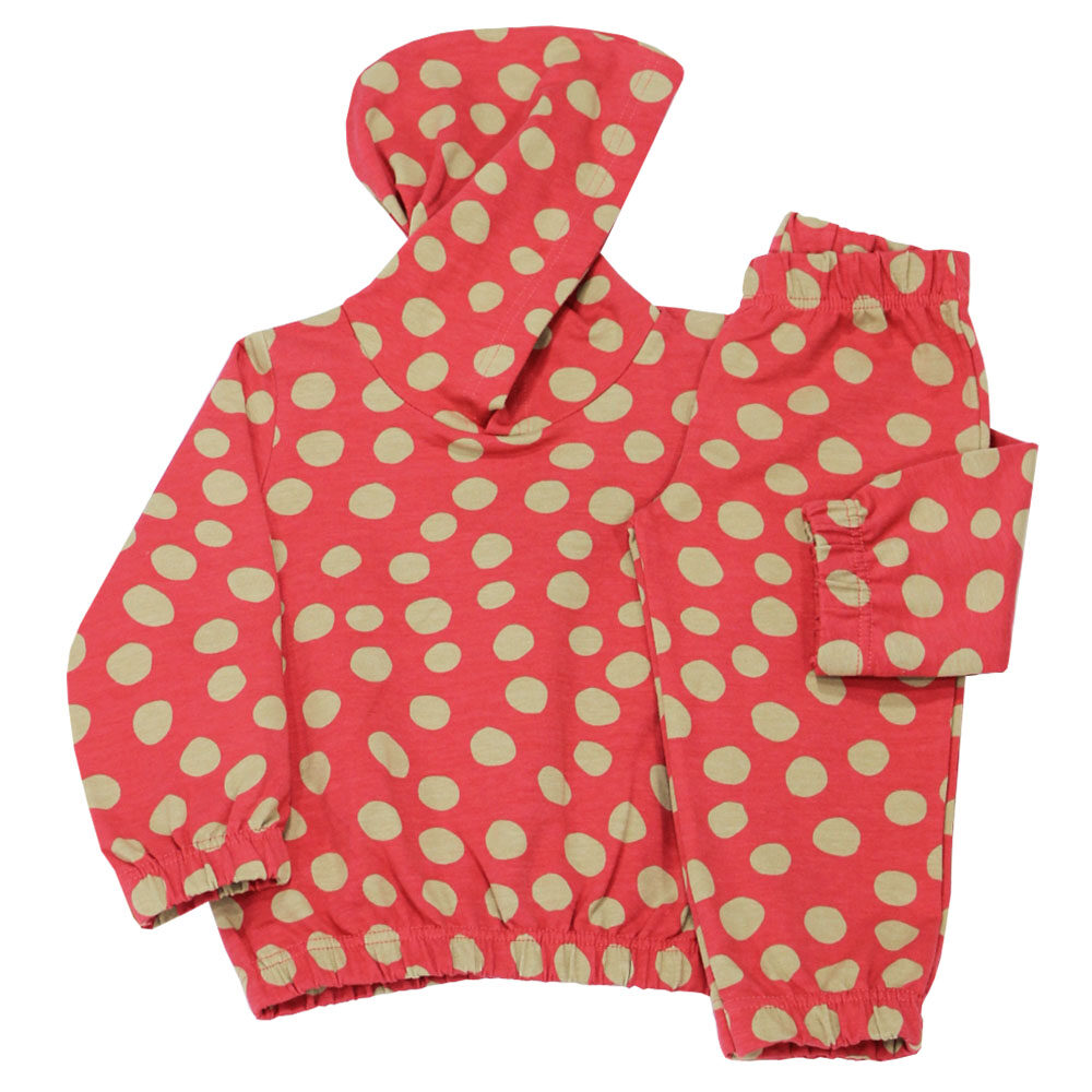 Σετ βρεφικό με κουκούλα 93007/690 Κοραλί