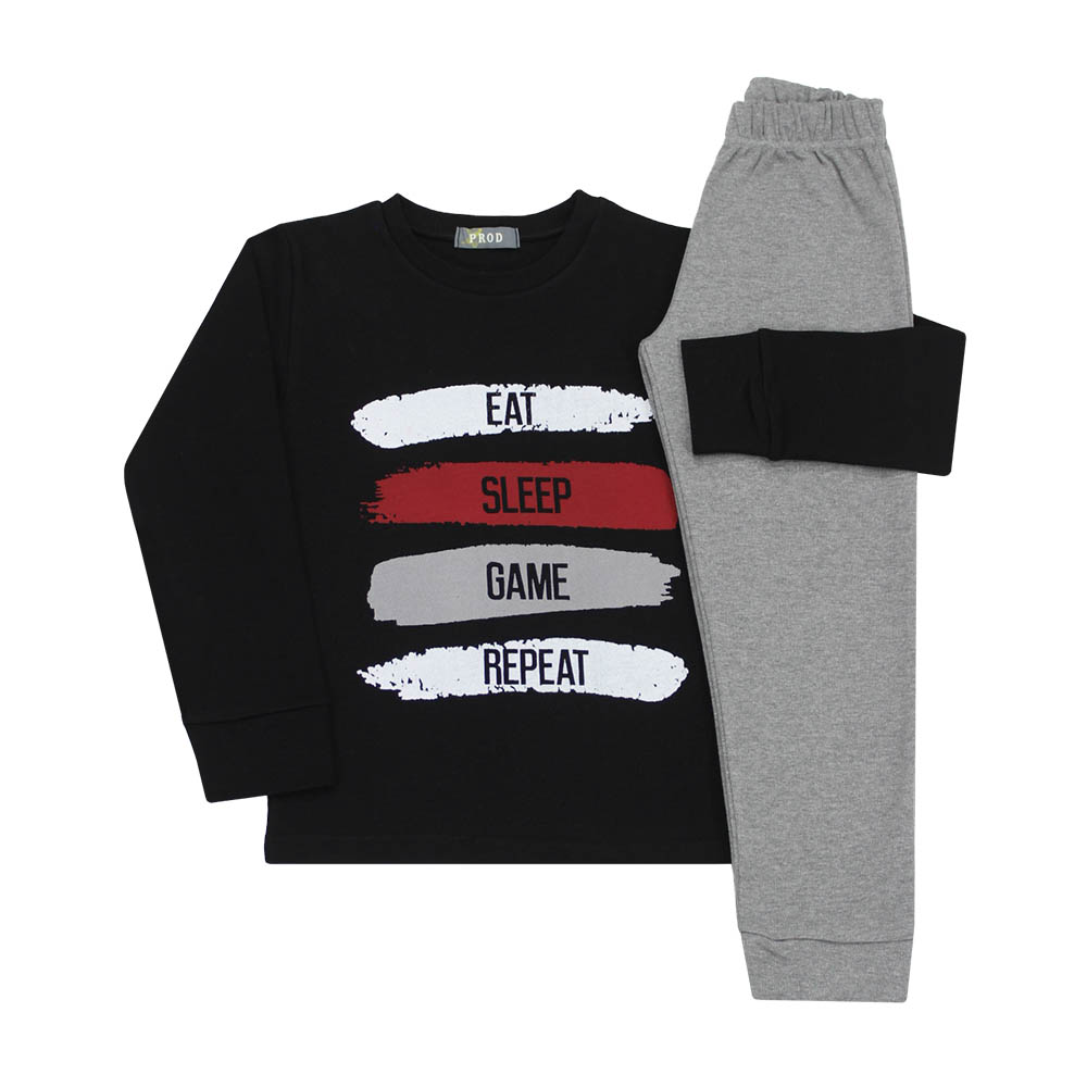 Πιτζάμα εφηβική αγόρι 6675154/995 Μαύρο