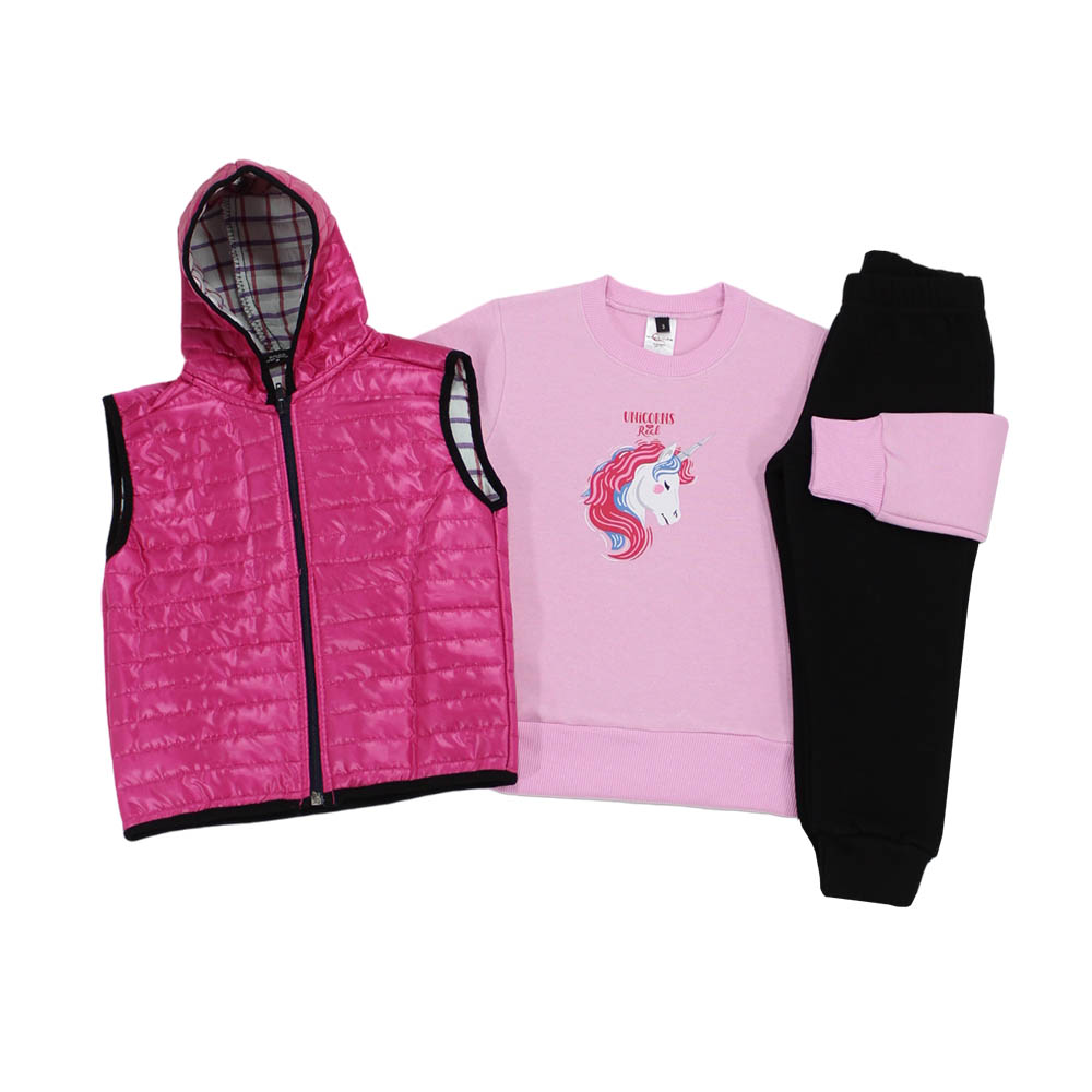 Σετ παιδικό κορίτσι 3ων τεμαχίων 1530164/1250 Ροζ