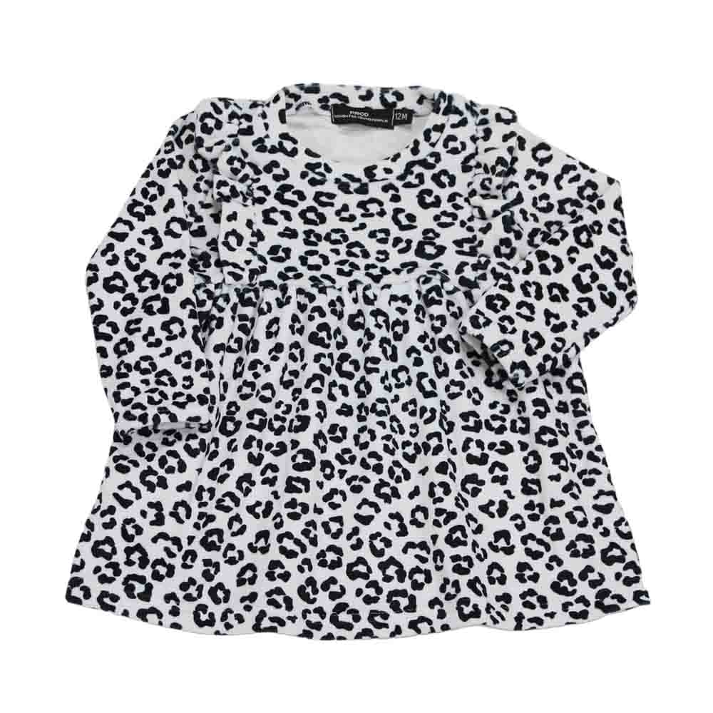 Μπλουζοφόρεμα βρεφικό κορίτσι 6740154/760 Λεοπάρ Άσπρο