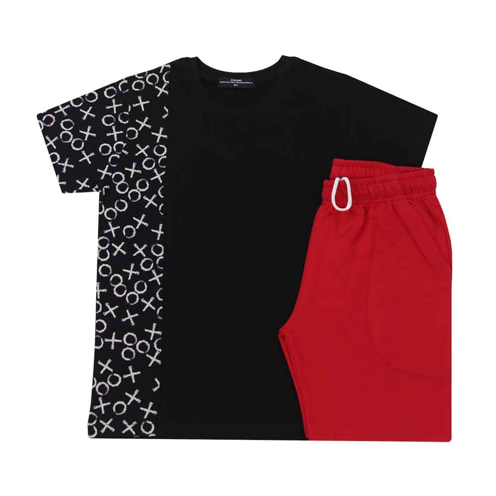 Σετ εφηβικό αγόρι 6635200/920 Μαύρο/Κόκκινο