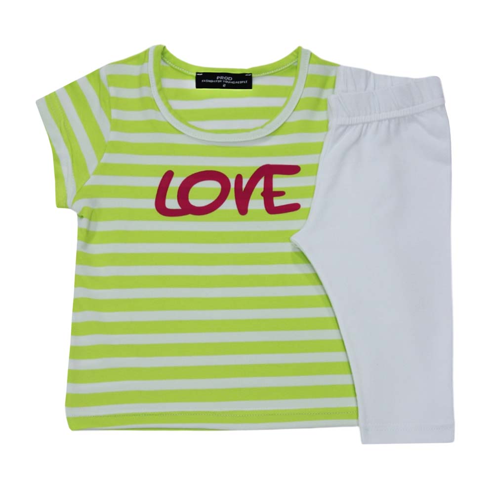 Σετ παιδικό κορίτσι 6530246/650 Ριγέ Λαχανί