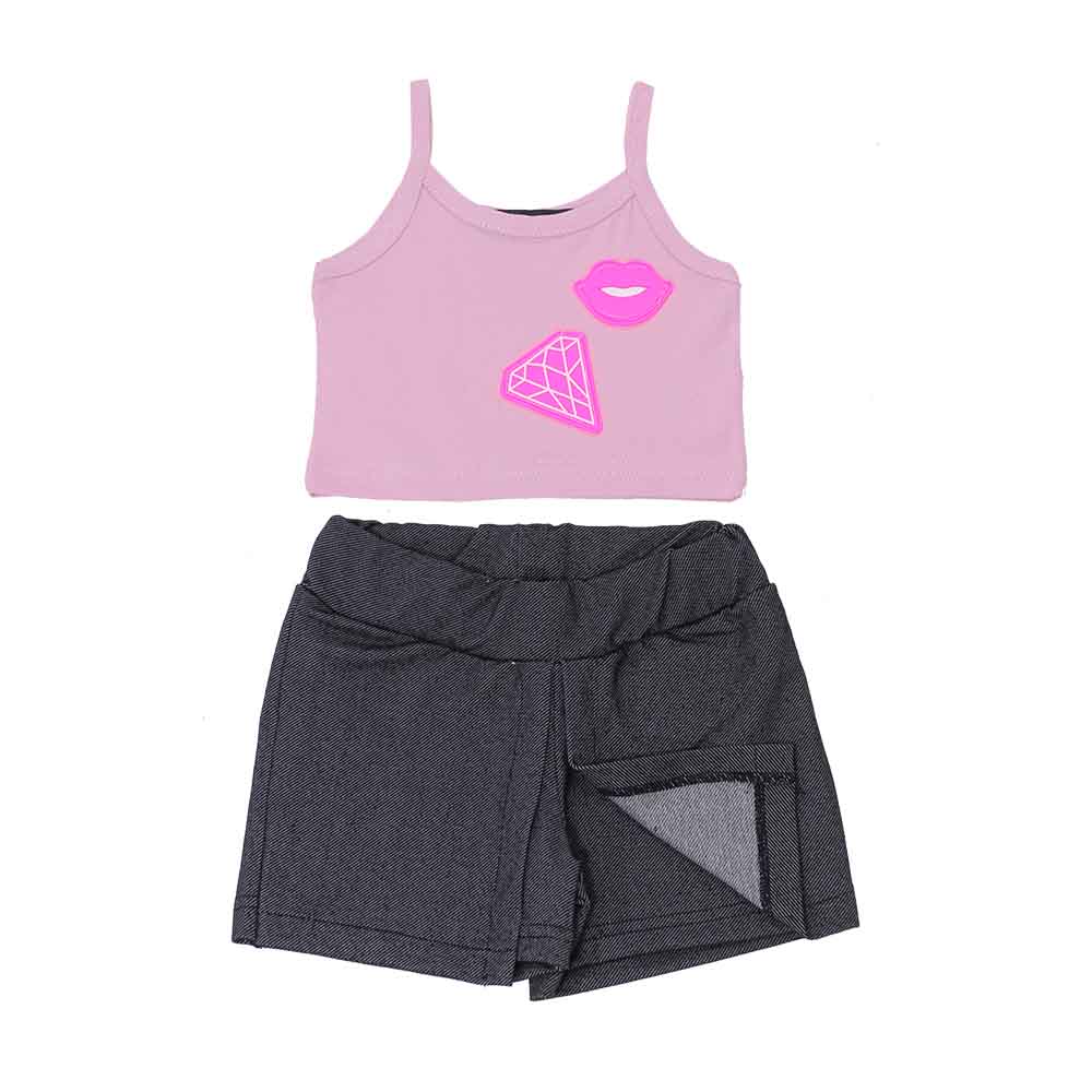 Σετ παιδικό κορίτσι 6530233/680 Καμ. Ροζ