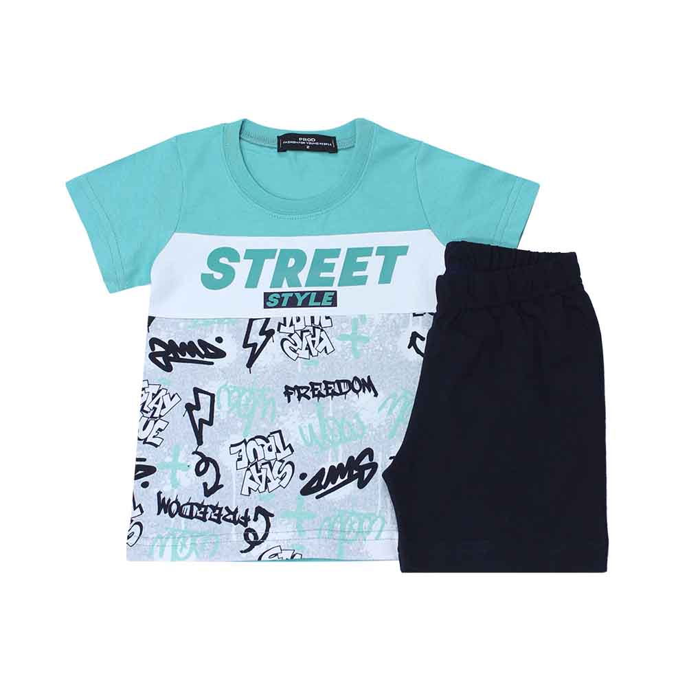 Σετ παιδικό αγόρι 6535212/775 Allover Emerald