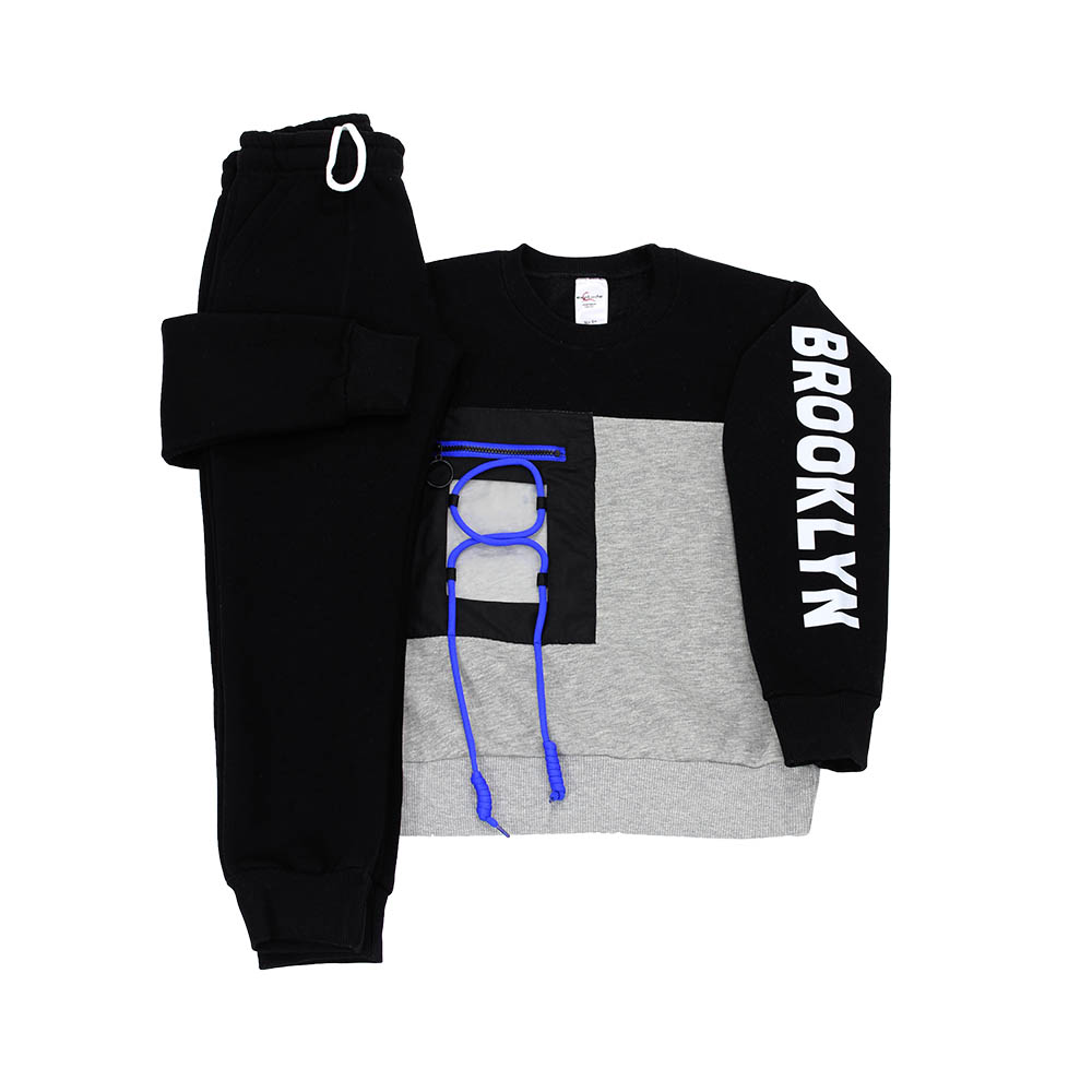 Σετ εφηβικό αγόρι 1635219/1345 Μαύρο/Γκρι