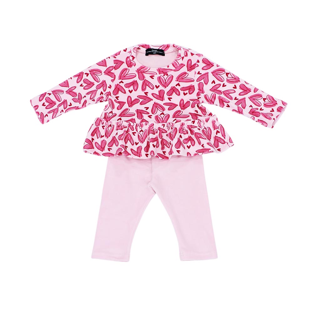 Σετ βρεφικό κορίτσι 6730224/825 Allover Καρδούλες