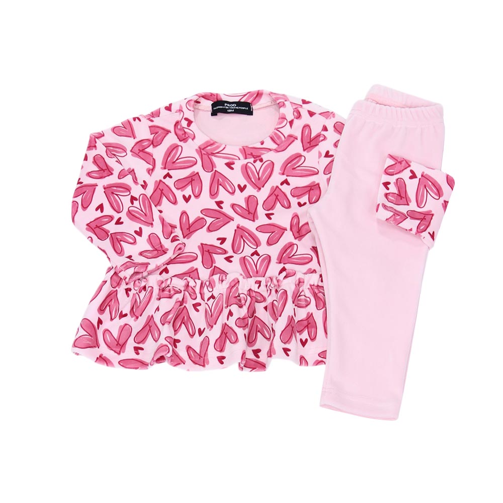 Σετ βρεφικό κορίτσι 6730224/825 Allover Καρδούλες