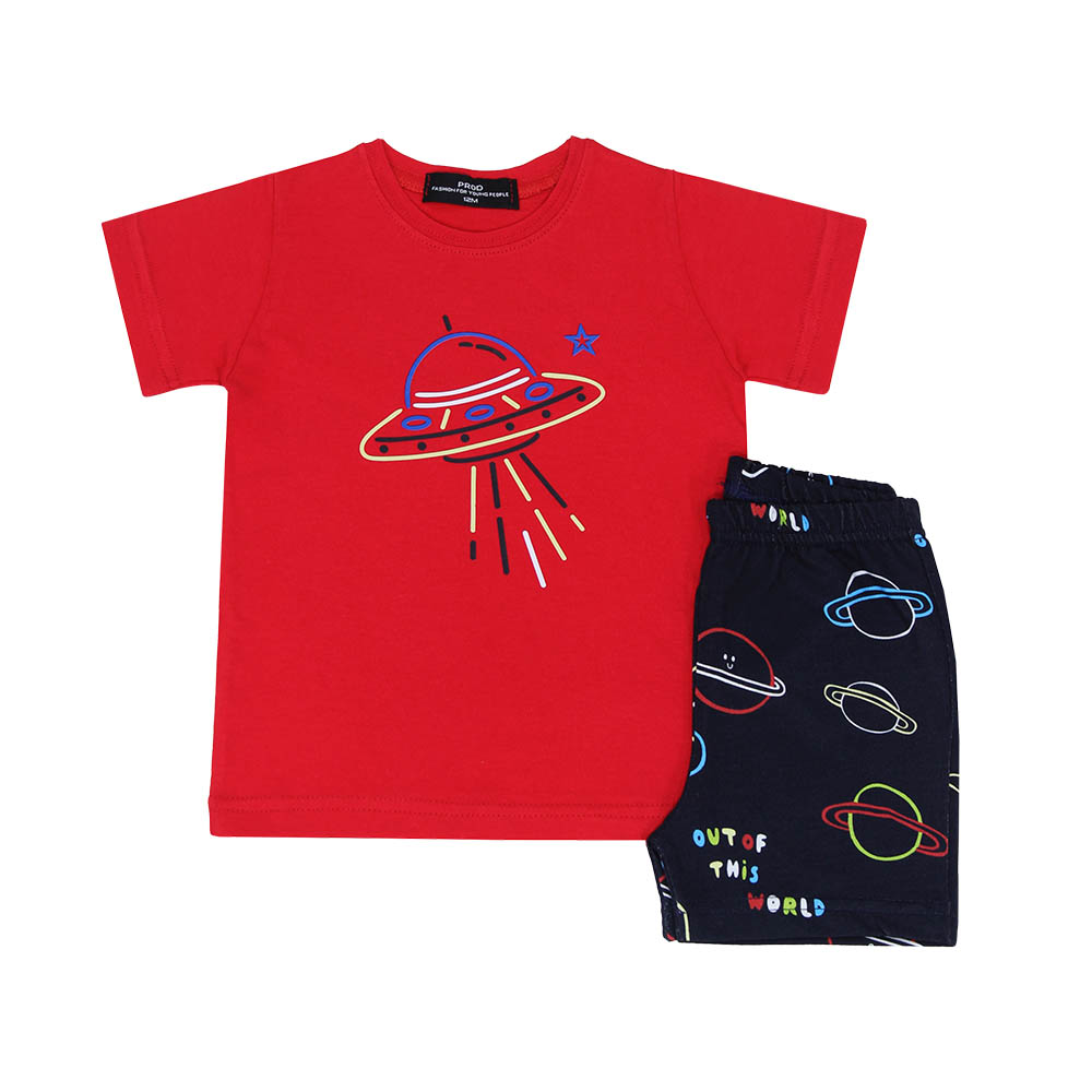 Σετ βρεφικό αγόρι 6735249-755 Κόκκινο